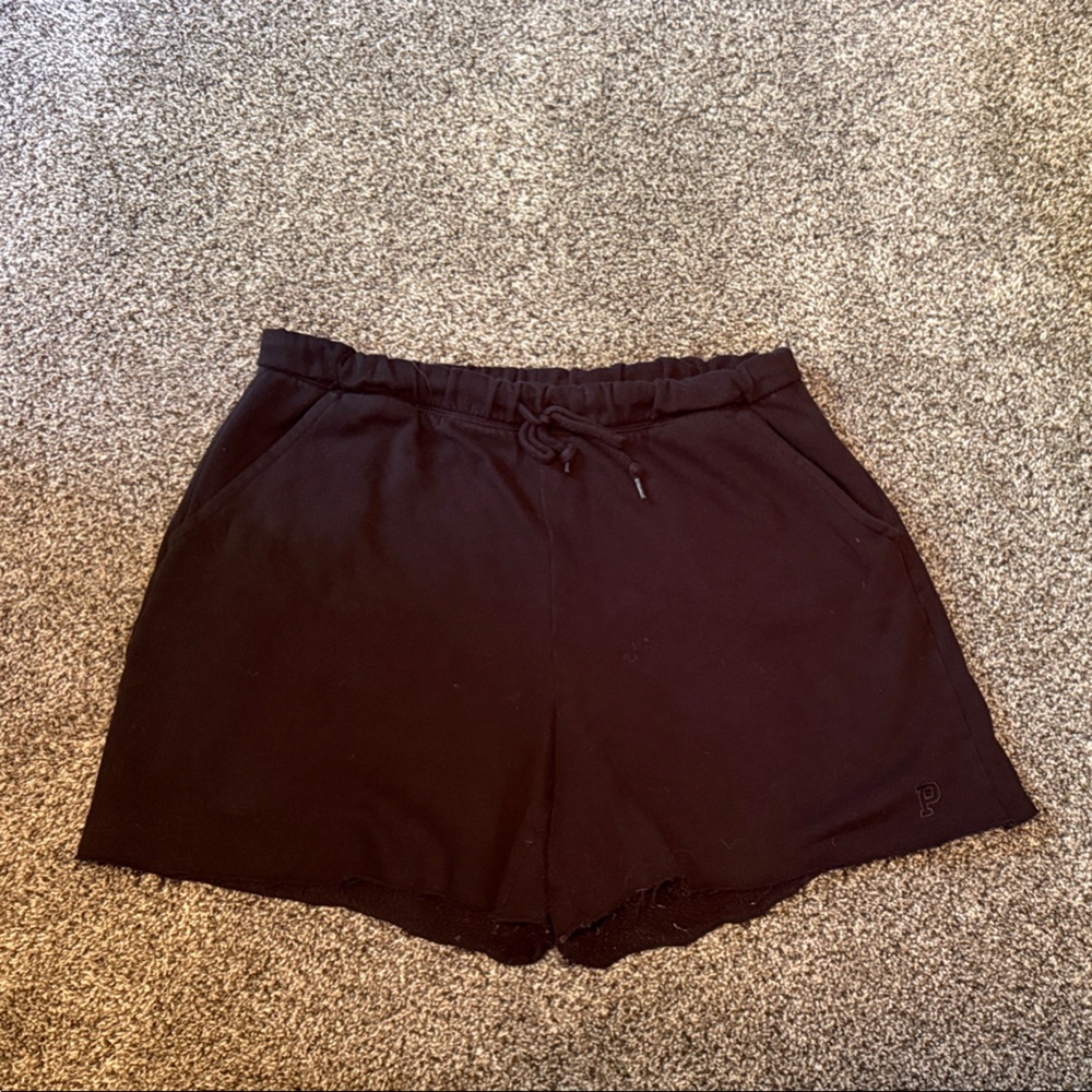 PINK Black Drawstring Casual Shorts